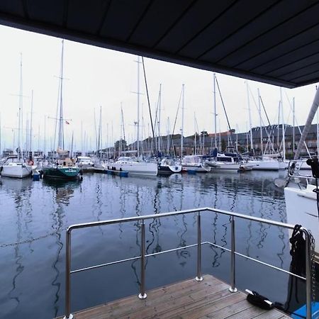 Hausboot Fjord Meeresbrise Mit Dachterrasse In Flensburg Eksteriør bilde