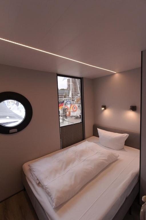 Hausboot Fjord Meeresbrise Mit Dachterrasse In Flensburg Eksteriør bilde